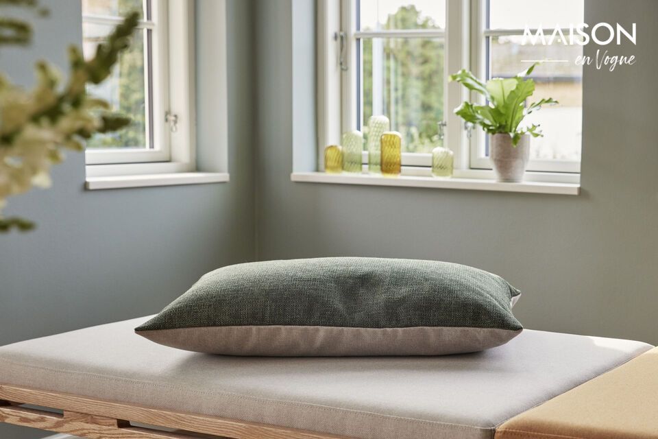 Bliss green cotton cushion - 5