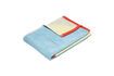 Miniature Block blue cotton towel 1