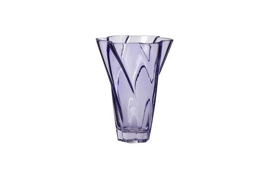 Bloom violet glass vase Clipped