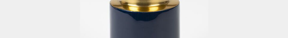 Material Details Blue aluminium candle holder Glam