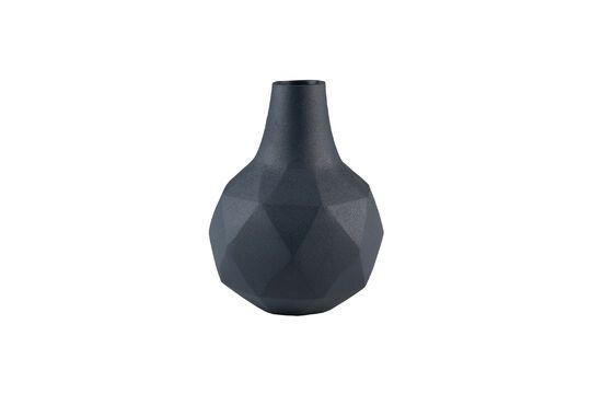 Blue aluminium vase 16 cm Bloom