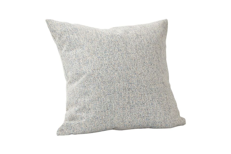 Blue and sand Speckle canvas cushion Hübsch