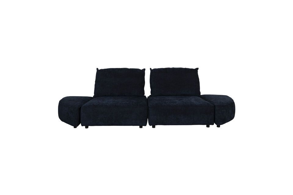 Blue fabric 3 seater sofa Hunter Zuiver