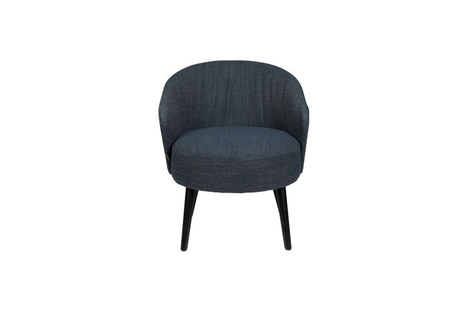 Blue fabric armchair Waldo DutchBone