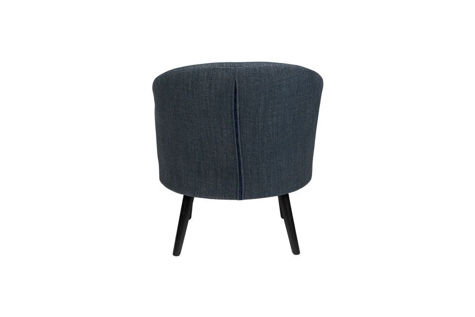 Blue fabric armchair Waldo - 9