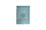 Miniature Blue fabric rug 200x200 cm Chi Clipped