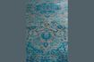 Miniature Blue fabric rug 200x200 cm Chi 6