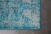 Miniature Blue fabric rug 200x200 cm Chi 10