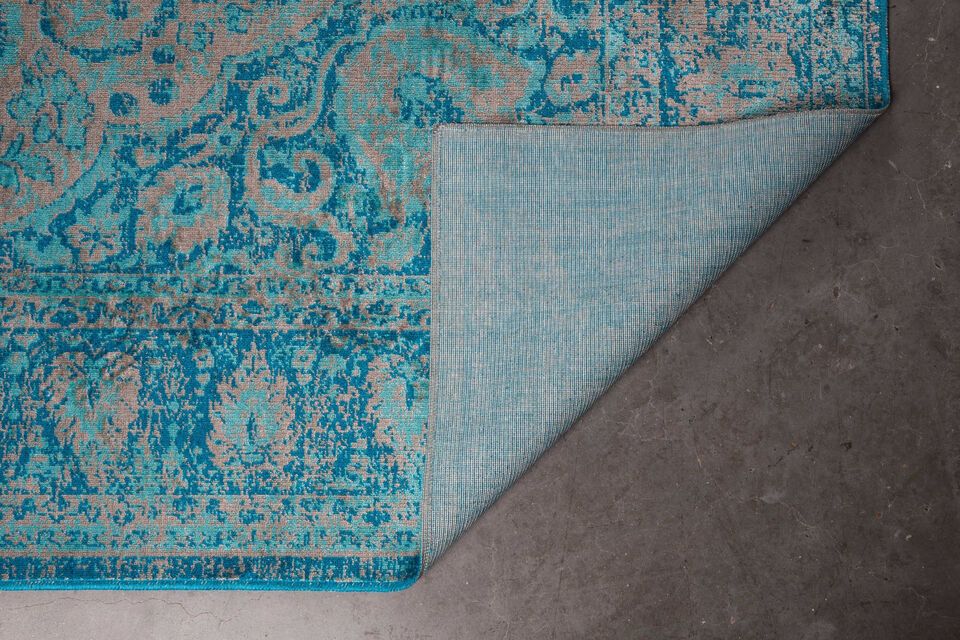 Blue fabric rug 200x200 cm Chi - 9