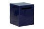 Miniature Blue lacquered cement stool Clipped