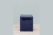 Miniature Blue lacquered cement stool 3