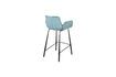 Miniature Blue velvet counter chair Brit 6