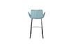 Miniature Blue velvet counter chair Brit 7