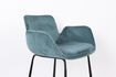 Miniature Blue velvet counter chair Brit 10