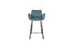 Miniature Blue velvet counter chair Brit 4