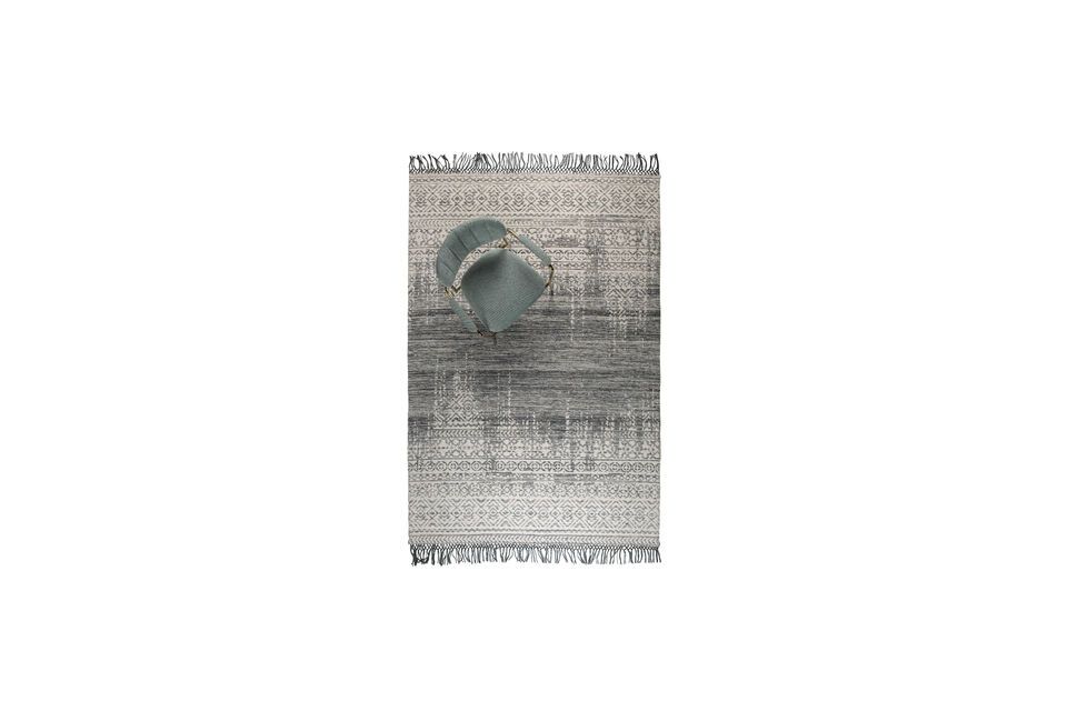 Blue wool rug 200x300 cm Liv - 4