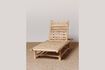 Miniature Bora-Bora beige teak chaise longue 2