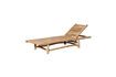 Miniature Bora-Bora beige teak chaise longue 8