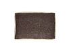 Miniature Borders brown linen cushion 1