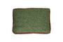 Miniature Borders green linen cushion Clipped