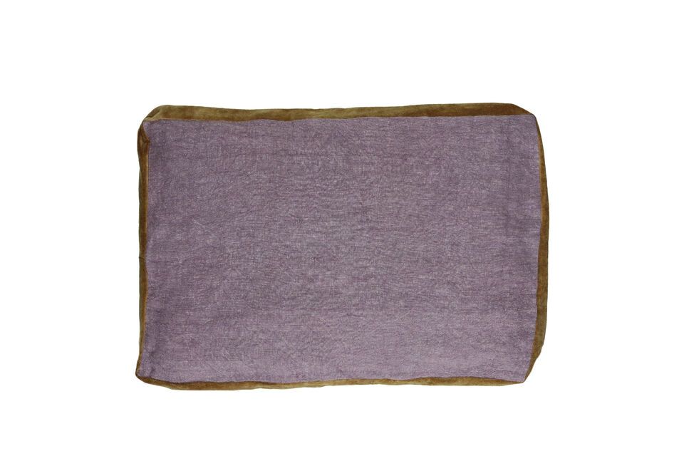 Borders lavender linen cushion Pomax