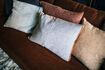 Miniature Borders natural linen cushion 2