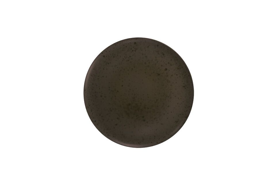 Bosque brown stoneware plate Pomax