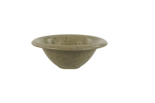 Bosque khaki stoneware bowl Clipped