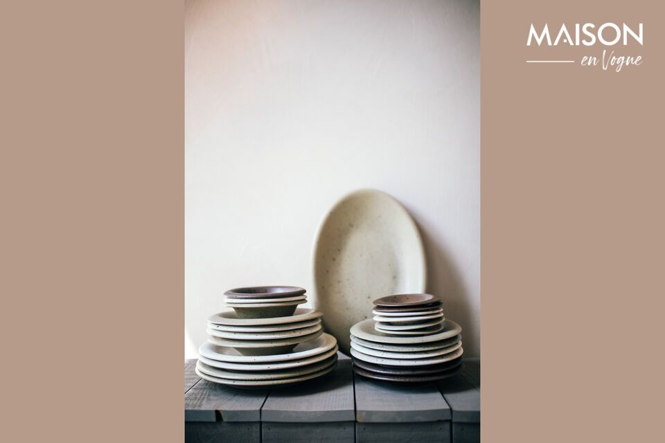 Elegance and durability define our stoneware plates.