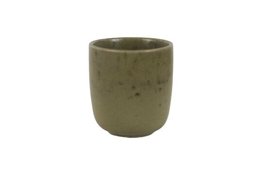 Bosque khaki stoneware glass Clipped