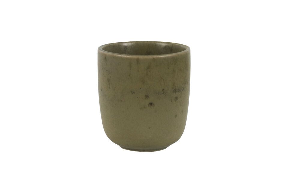 Bosque khaki stoneware glass Pomax