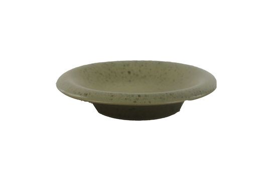 Bosque khaki stoneware plate Clipped