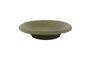 Miniature Bosque khaki stoneware plate Clipped