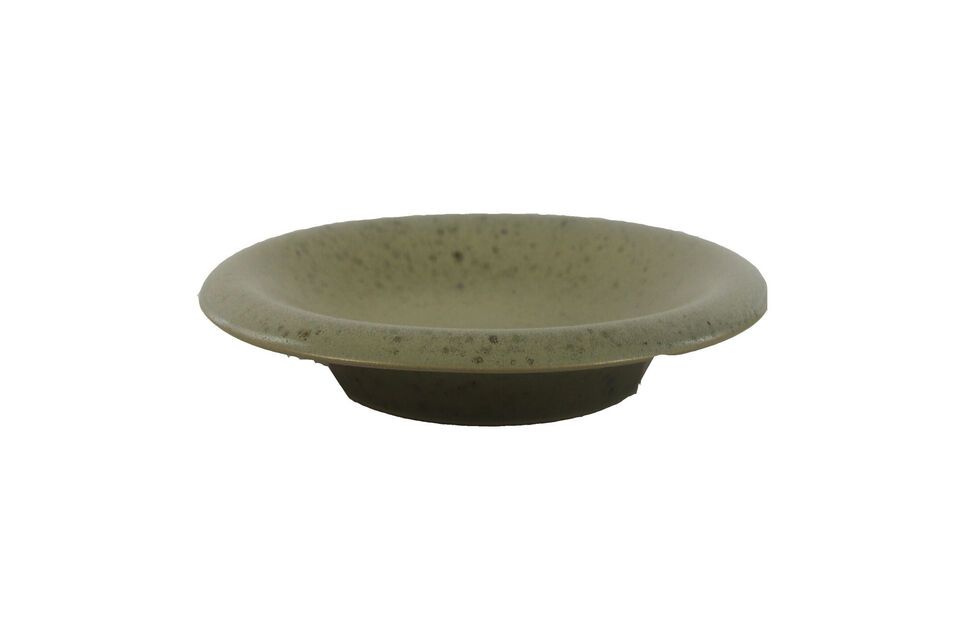 Bosque khaki stoneware plate Pomax