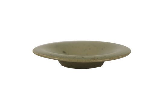 Bosque khaki stoneware soup bowl Clipped