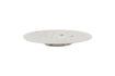 Miniature Bosque white stoneware dessert plate 1