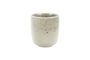 Miniature Bosque white stoneware glass Clipped