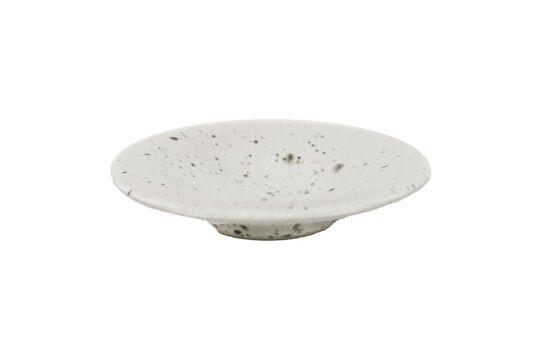 Bosque white stoneware plate Clipped