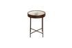 Miniature Boussole brown leather side table 3