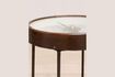 Miniature Boussole brown leather side table 5