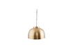 Miniature Bowl gilded brass pendant light 1