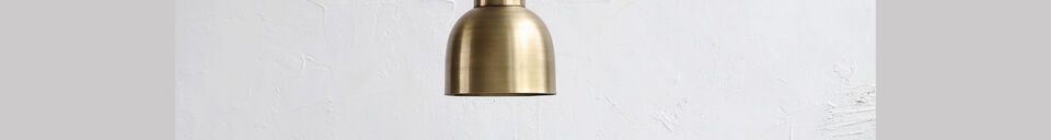 Material Details Bowl small gold-plated brass suspension