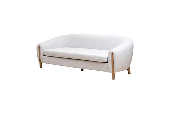 Bowles white cotton 3-seater sofa Clipped