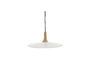 Miniature Brampton white metal round pendant light Clipped