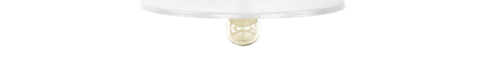 Material Details Brampton white metal round pendant light