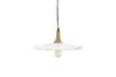 Miniature Brampton white metal round pendant light 1