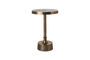 Miniature Brass plated aluminum side table Mace Clipped