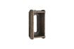 Miniature Brick brown wood and recycled iron mirror 6