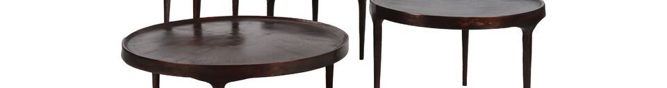 Material Details Bronze aluminum side table Trip