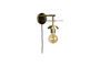 Miniature Bronze iron wall lamp Aden Clipped